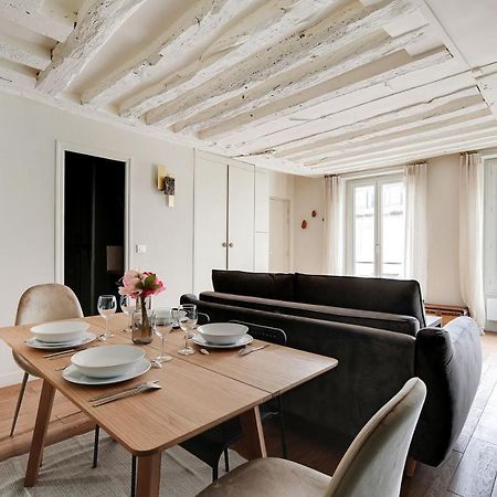 Chic Apartment -1Br-4P- Haut Marais - Republique Paris Luaran gambar