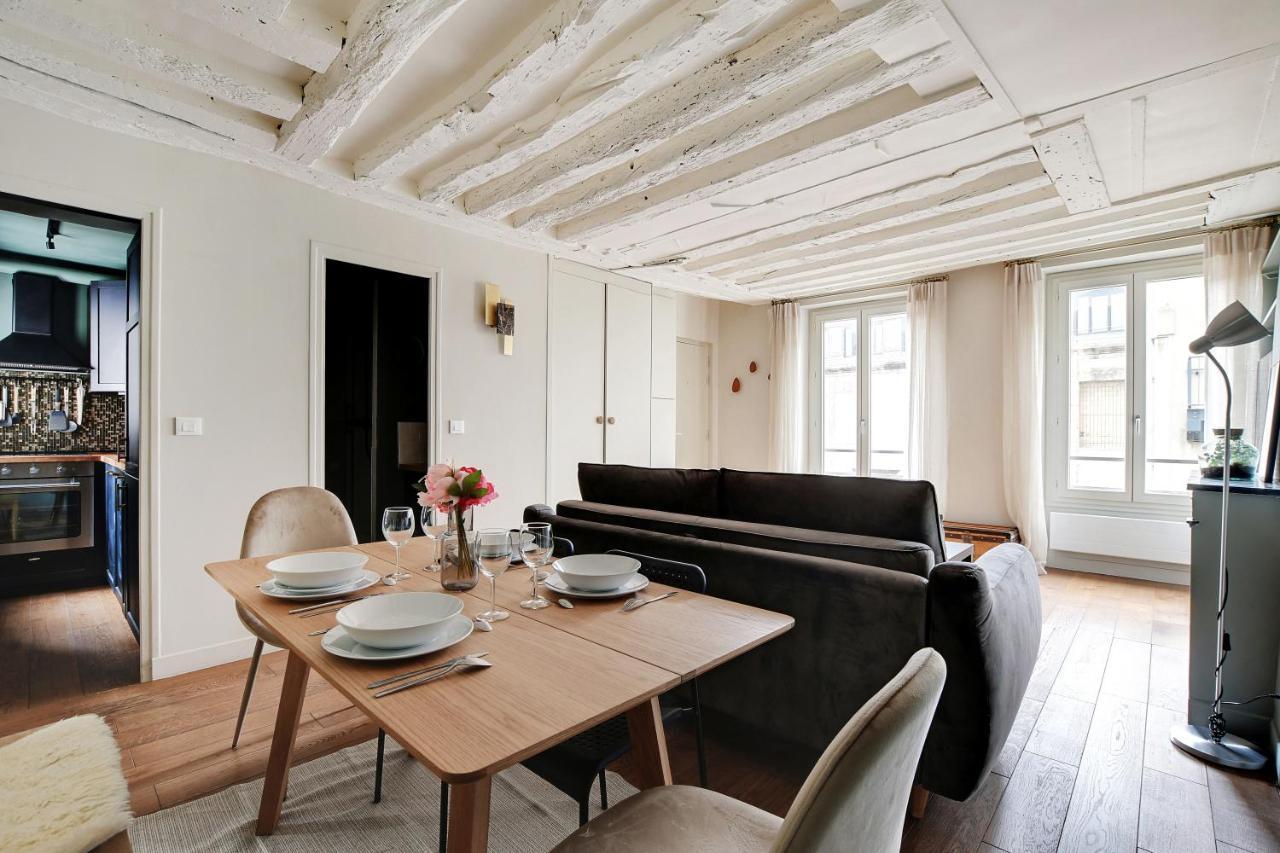 Chic Apartment -1Br-4P- Haut Marais - Republique Paris Luaran gambar