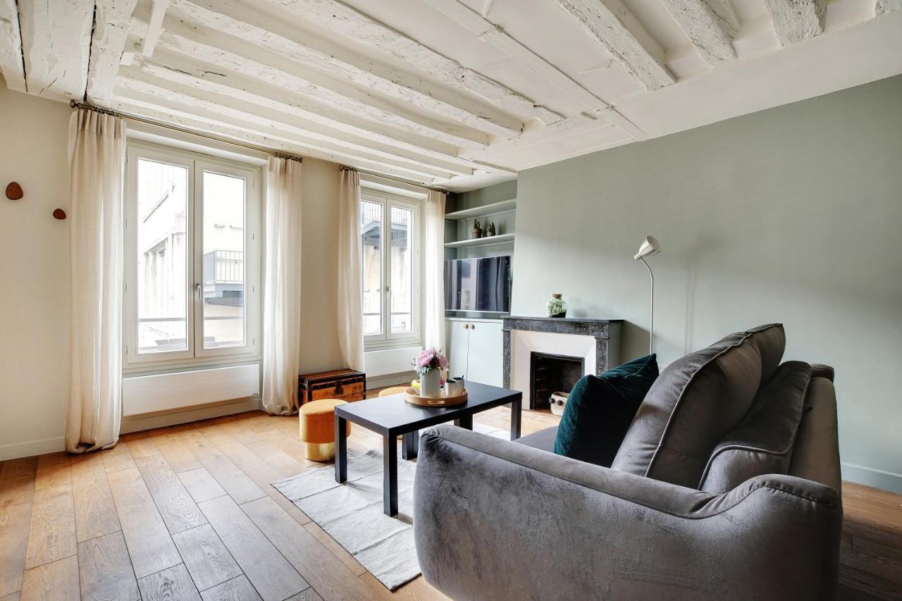 Chic Apartment -1Br-4P- Haut Marais - Republique Paris Luaran gambar